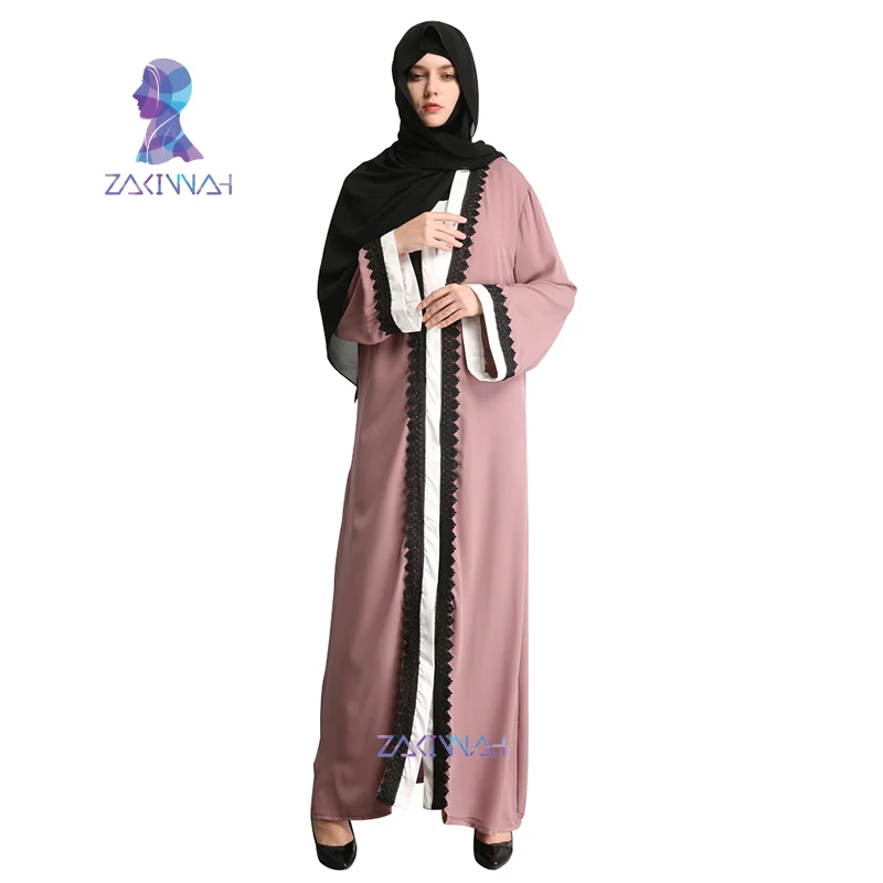 Zakiyyah мусульманский женский модный кружевной халат для взрослых emboridery хлопковый