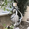 Solar Powered Wind Chime Light LED Garden Hanging Spinner Lamp Color Changing Lawn Yard Home Decoration 5
