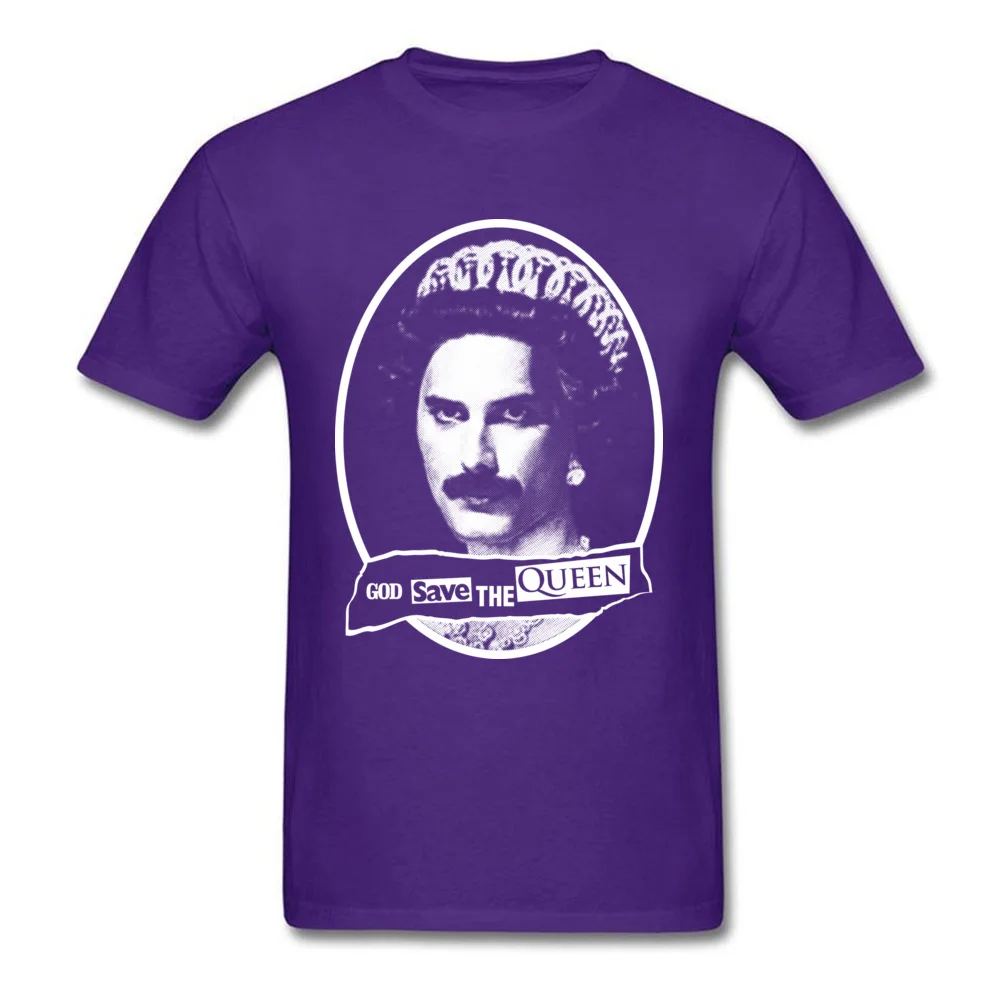Newest God Save the Queen Short Sleeve T Shirt Summer/Fall Round Collar Pure Cotton Tops T Shirt for Men Clothing Shirt Group God Save the Queen purple