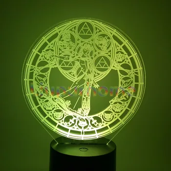

Gmae 3D Night Lights Color Changing Anime Game Princess Visual Illusion Led Luces Navidad Home Decoration Xmas Kids Gifts