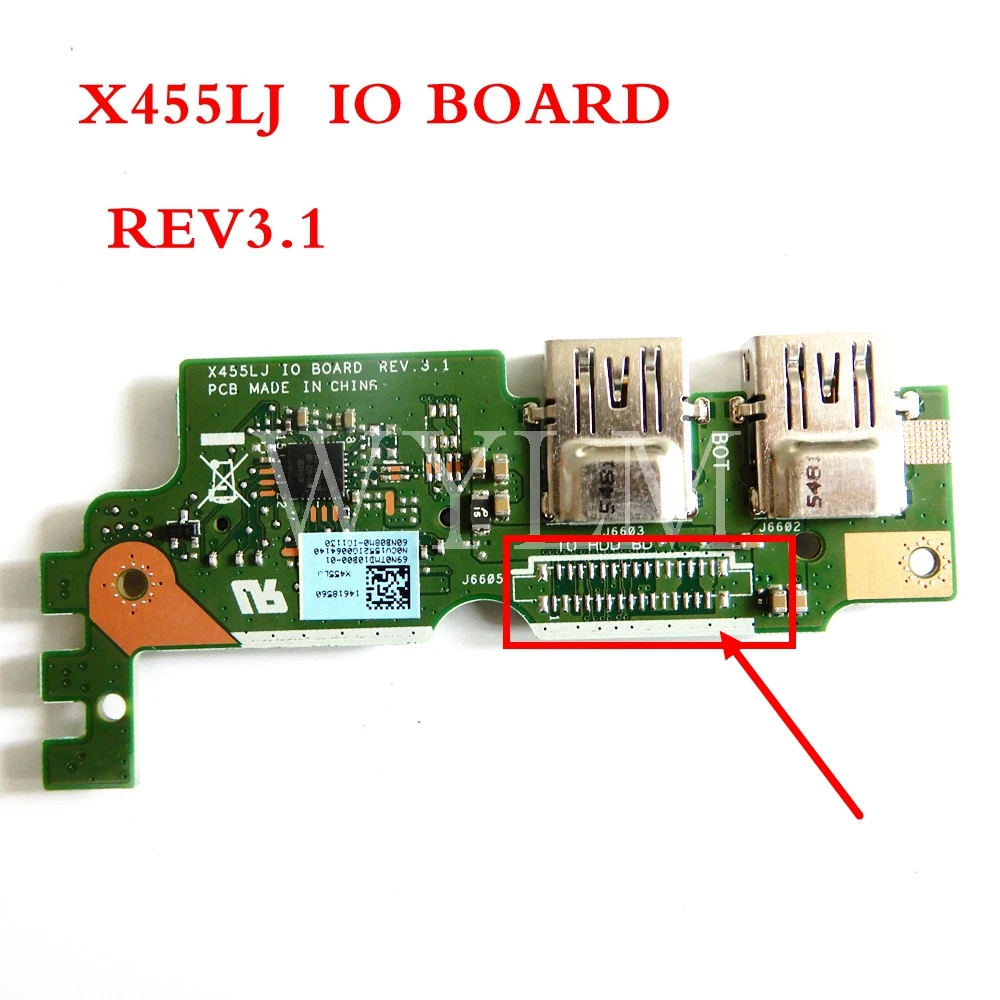 X455LJ IO Плата REV 3 1 для ASUS X455LD A455L Y483L W419L X455L usb sd карта USB плата тест