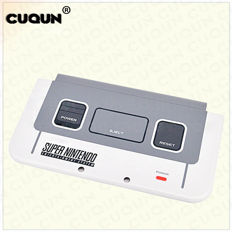 Original US & Japan Version Silver Top & Bottom Cover Case For new 3DS XL/LL Replacement Surface & Battery Cover Shell 