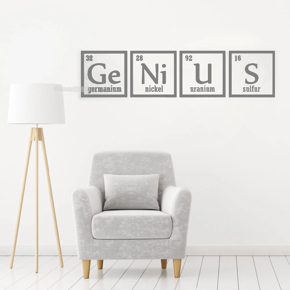 New Wall Stickers Decal Periodic Table Elements Series