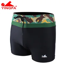 Yingfa Новое поступление Большой размер купальники печать мужские плавки спа плавательные шорты Короткий Мужской купальный костюм Y3029
