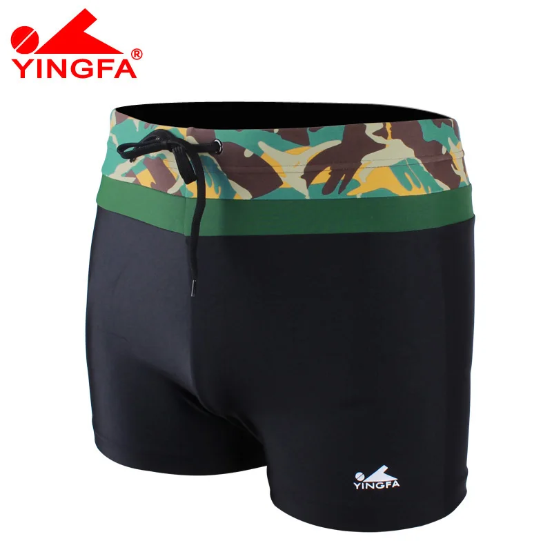 

Yingfa 2018 New Arrival Large Size Swimwear Printing Men'S Swimming Trunks Spa Boxer Swimming Brief Male Swimsuit Y3029