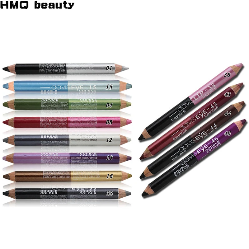 12 Colors Highlighter Glitter Eyeshadow Eyeliner Pen makeup durable Waterproof sweatproof Double-Ended Eyes Pencil Makeup