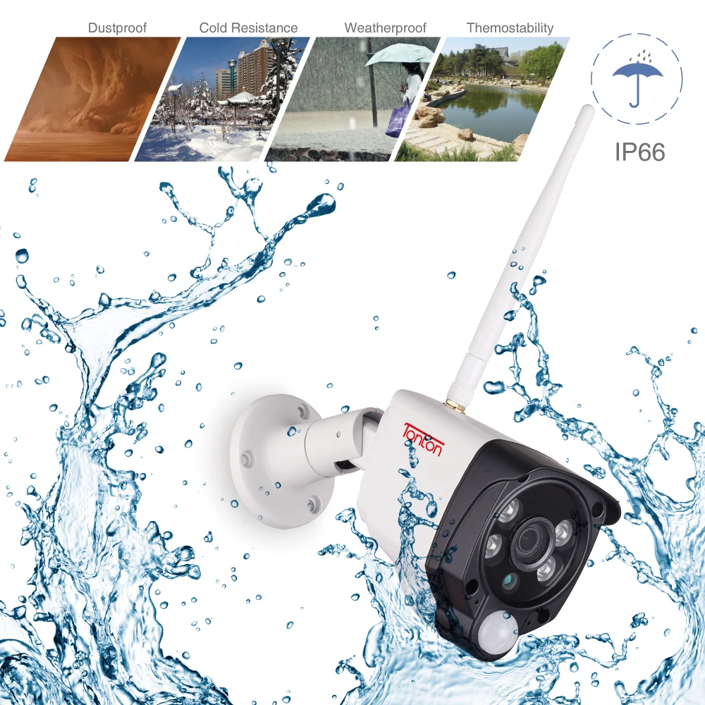 Tonton 8CH 1080P Smart Home Security IP Camera Audio Recording PIR Sensor 2T HDD Wireless CCTV System NVR Video Surveillance Set