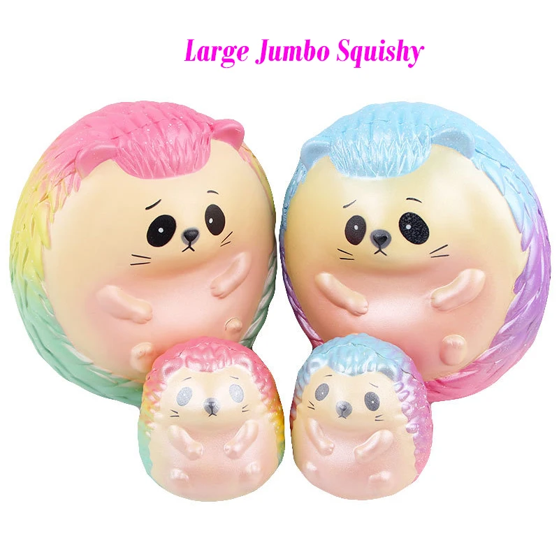 Ежик мягкими супер большой слон животного Squishies игрушка Ароматизированная