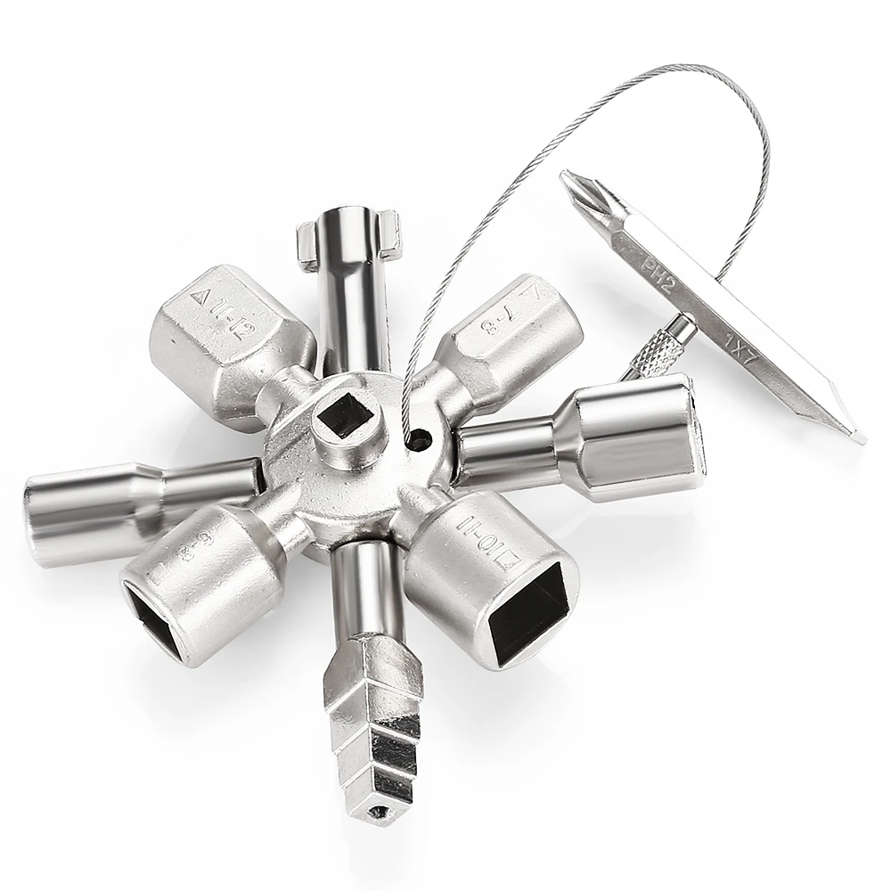 Multitools 10 в 1 Электрический шкаф управления крест треугольный ключ zestaw kluczy для