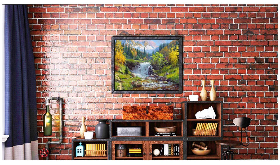 Картина маслом по номерам DIY картина водопад рисунок на холсте масляная раскраска вручную пейзажные наборы рисунок Современная Настенная живопись