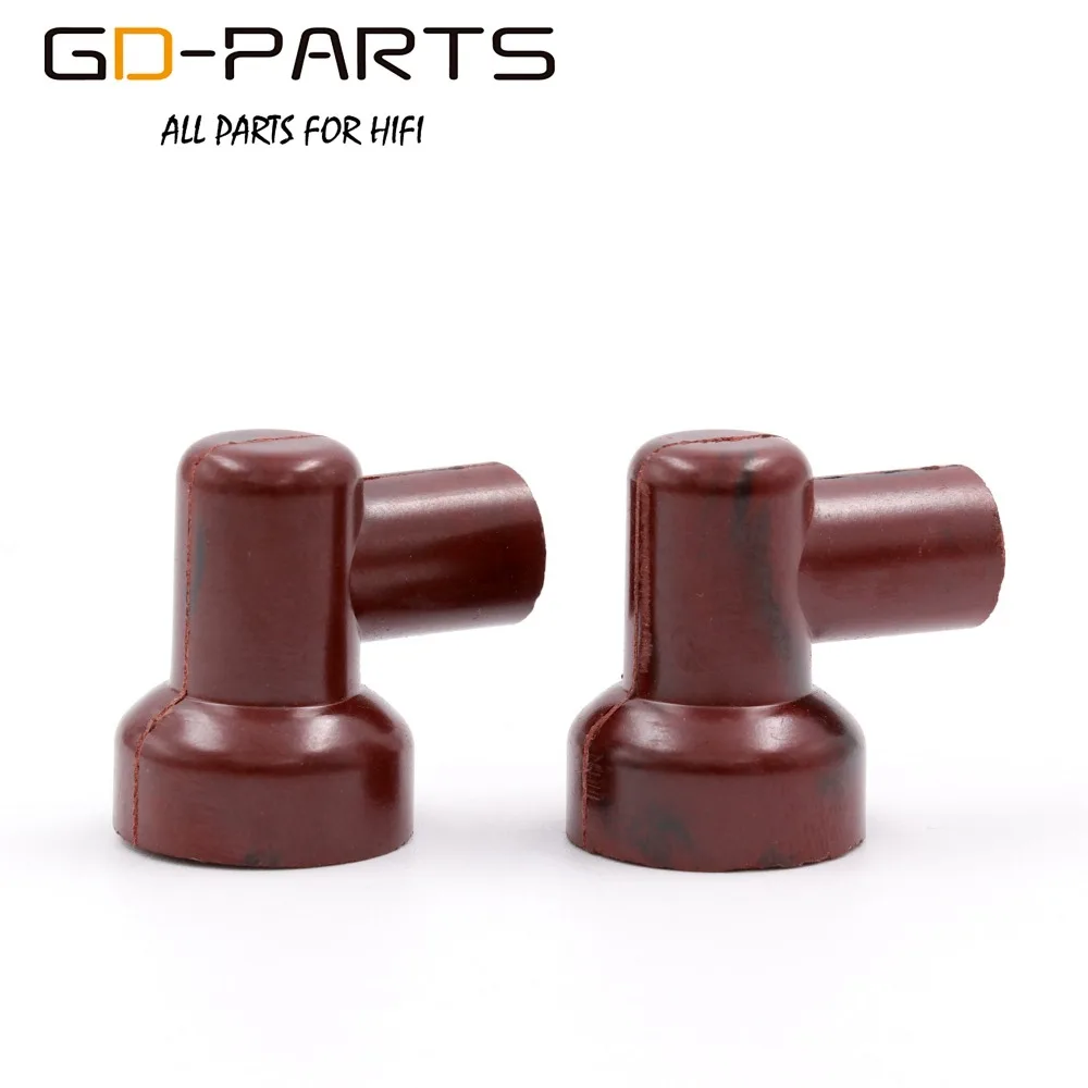 

GD-PARTS Brown Bakelite Vacuum Tube Caps Anode Plate Grip Caps Hat For FU29 FU32 829 832 Vacuum Tubes 2PCS