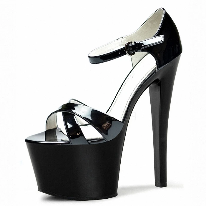 

2018 New Model Shoes 15cm 17cm Fine-heeled Sandals Night Club Sexy Super High-heeled Steel Tube Dance Shoes