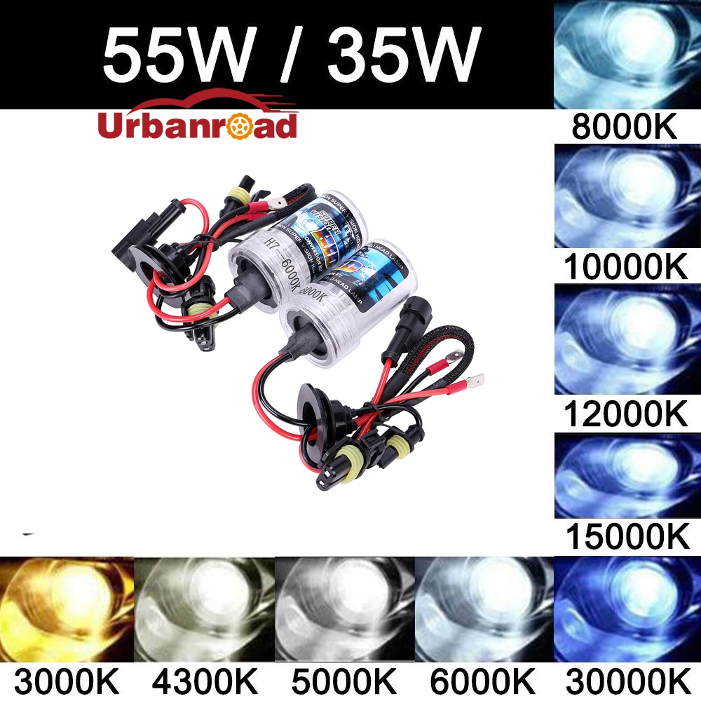 2x Kit Hid Xenon h7 55 w 6000 k 8000 k Lâmpada Xenon Hb4 6000 k 55 w h4