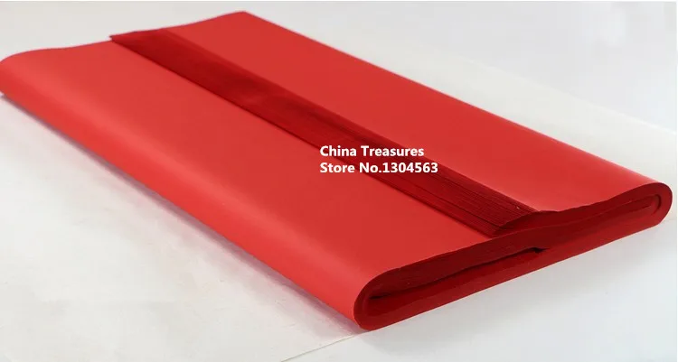 Papel de Arroz Cor de Artesanato de Papel Folhas Dístico Chinês Cut-papel Xuan Vermelho Papel Zhi Pintura Fornecedor 69 cm * 138 20 2 China chinese rice paper Suppliers