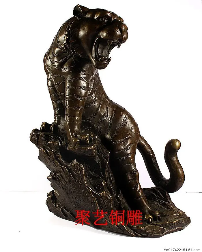 

Bronze statue copper tiger decoration Large