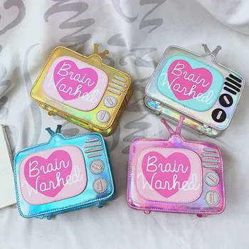 

BEAU-Creative Funny Personality Tv Messenger Bag Girl Cute Cute Three-Dimensional Shoulder Bag