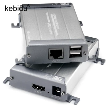 

HD 1080P HSV560 KVM HDMI Extender Over Cat Cable Support USB Keyboard And Mouse Transmit Up to 60-80m KVM Extender One Pair