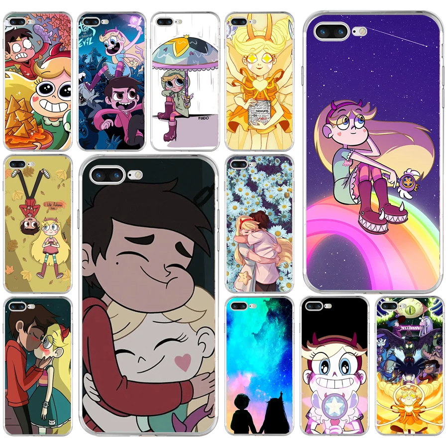 

243FG Star vs the Forces of Evil Soft TPU Silicone Cover Case For Apple iPhone5 5s se 6 6s 7 8 plus x xr xs max