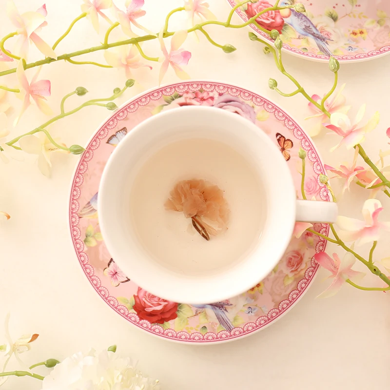 Европейский керамический чайный набор кофейная чашка костюм Высококачественный костяного фарфора кофейная чашка и блюдце с ложкой