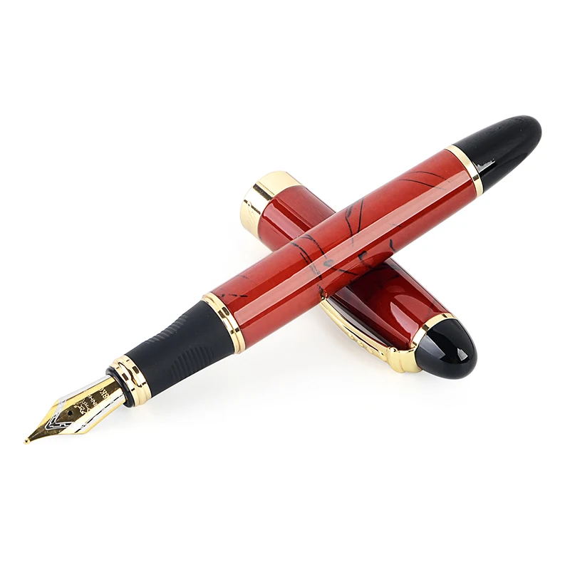 Высокое качество Iraurita перьевая ручка Роскошный Jinhao 450 полностью металлические золотые ручки с зажимом канцелярские принадлежности для офиса и школы - Цвет: Red Line