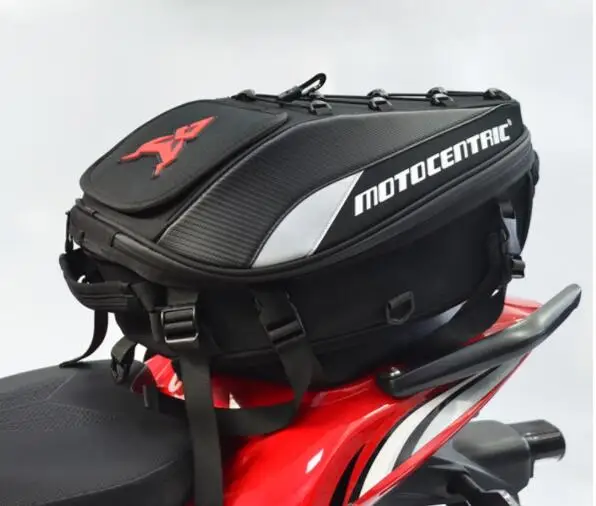 

New motorcycle riding backseat helmet charter car tail bag waterproof reflective knight backpack motorcycle travel computer bag