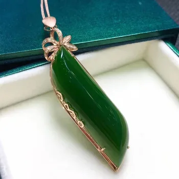 

S925 silver inlay and Tianbi jade clavicle chain style fashion, beautiful and generous2950#