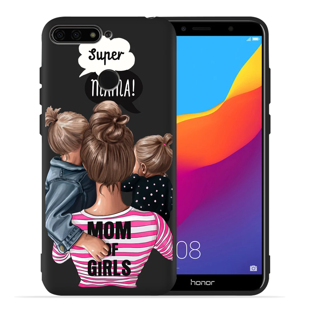 Чехол для Huawei Honor 10 Lite, Модный чехол Super Mom, милый детский чехол для Honor 9 Lite 10 9 8 8x 8c 8 Lite, защитный чехол Etui - Цвет: 07