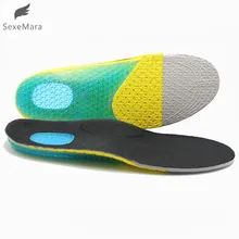 Sexemara Для Мужчин's Для женщин гель Стельки ортопедических Arch Поддержка Чистка Pad Бег Подушки вставкой