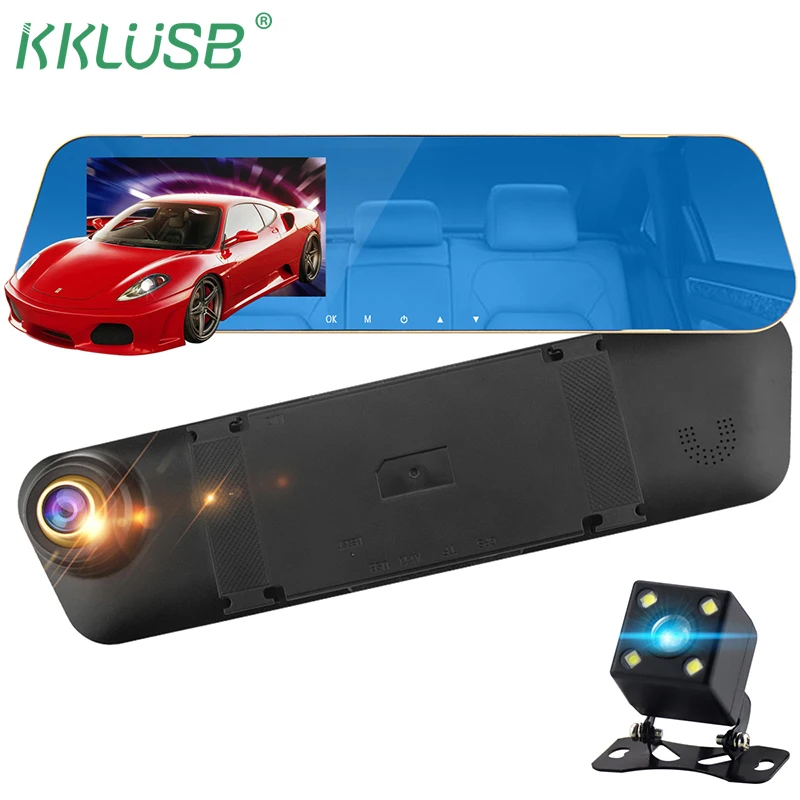 Автомобильный видеорегистратор dual len dash cam era зеркало заднего вида Авто dashcam