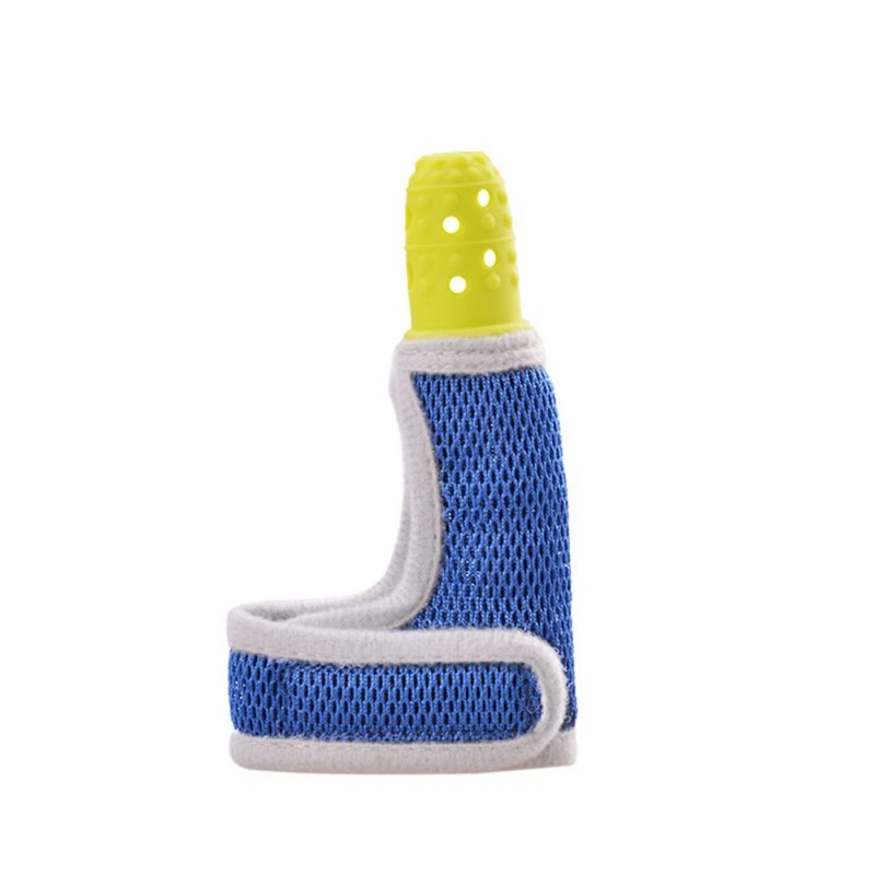 Детские Силиконовые варежки Прорезыватель для зубов Игрушка-прорезыватель для зубов новорожденный жевательный Прорезыватель для кормления естественные стоп-игрушки-"пальцы" - Цвет: A