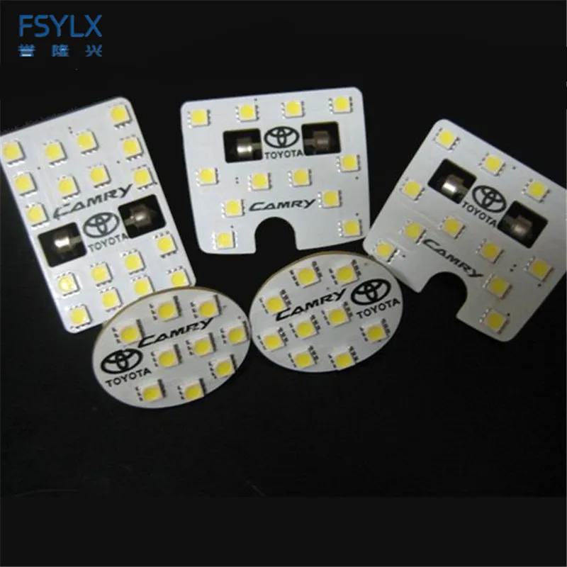 

FSYLX 5PCS LED interior Reading Light for Toyota Camry Bright Auto Car LED Dome map lamp Interior Light for TOYOTA CAMRY 07-11