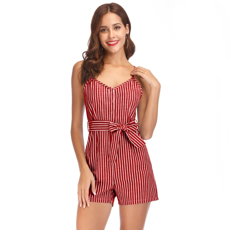 women's one piece shorts romper