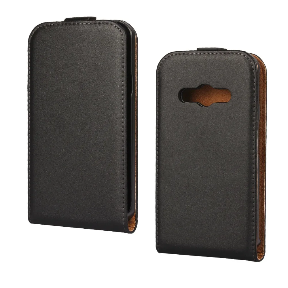 Real Genuine Leather Case Vertical Flip Cover for Samsung Galaxy Xcover
