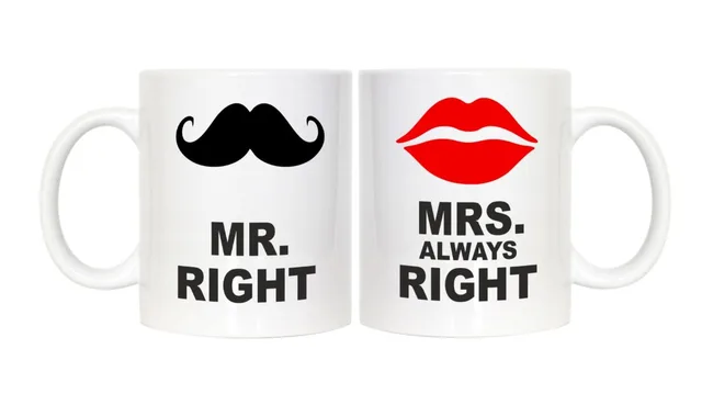 Mr Right And Mrs Always Mugs Wife Husband Boyfriend Mr Right And Mrs Always Mugs Wife Husband Boyfriend Friend Coffee Valentine Gifts