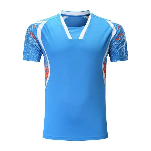 Ropa Deportiva de secado rápido transpirable bádminton camisa, mujeres/hombres Tenis de Mesa dragón impresión equipo juego correr entrenamiento deporte camisetas
