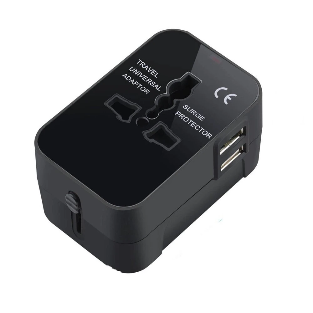

Lightweight Mini Size Portable Universal Travel Adapter 110-240V 2.1A International Power Adapters