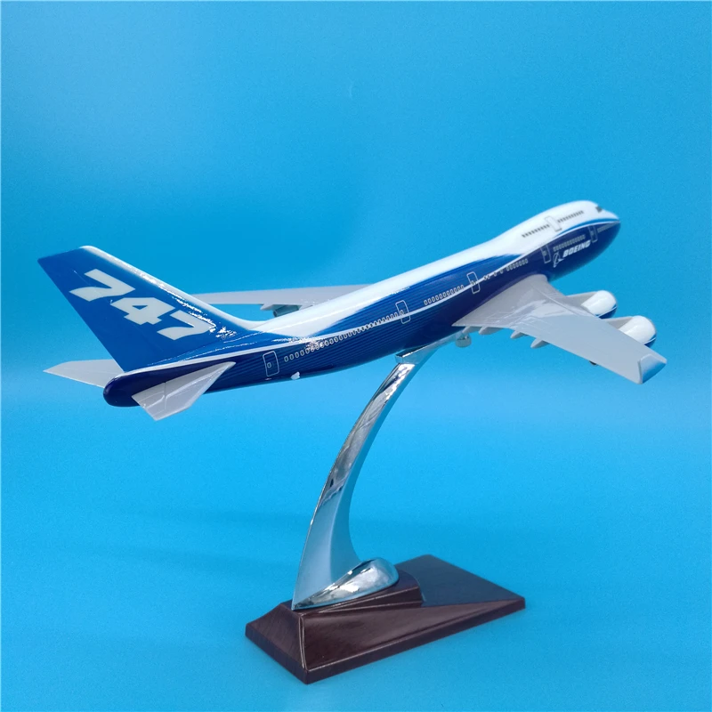 32 см Boeing 747 прототип авиалиний Смола самолет B747 airbus Модель литья под давлением