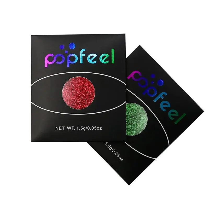 

Single Color Glitter Eyeshadow Maquillage Palette Waterproof Diamond Gold Crystal Blue Purple Silver Glitter Eyeshadow Palette
