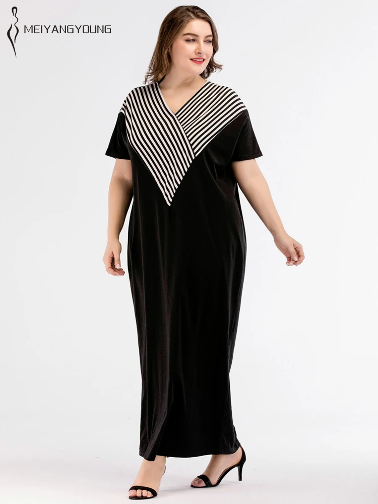 striped t shirt maxi dress