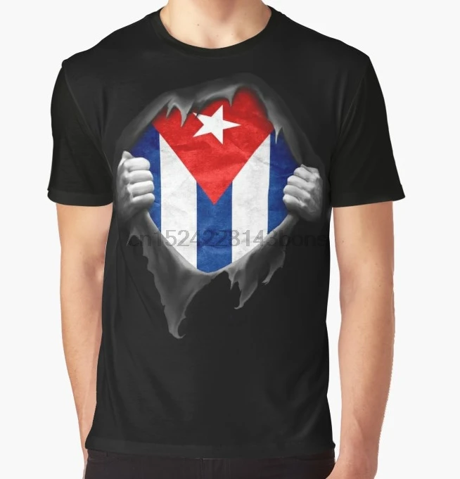 

All Over Print T-Shirt Men Funy tshirt Cuba Flag. Proud Cuban Short Sleeve O-Neck Graphic Tops Tee women t shirt