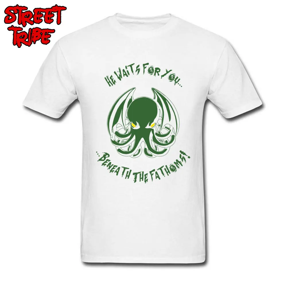 Beneath The Fathoms 100% Cotton Men's Short Sleeve Tops Tees Camisa VALENTINE DAY T Shirt New Design Round Neck T Shirt Beneath The Fathoms white