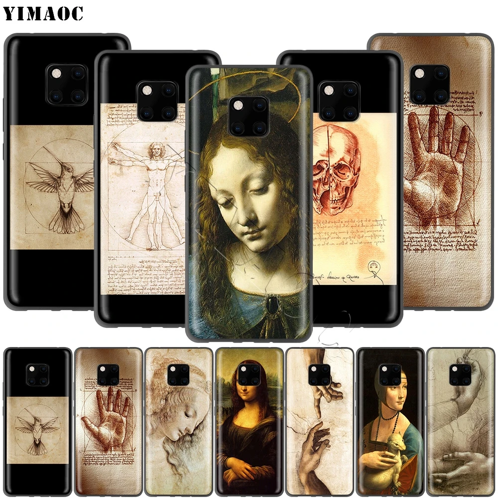 Итальянский чехол YIMAOC Leonardo Da Vinci для Huawei Mate 10 P8 P9 P10 P20 P30 P Smart Lite Pro Mini 2017|Бамперы| |