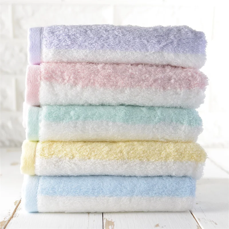 34*76cm Ringspun Cotton Face Towel Washcloth Extra Soft Thick Hand Towel for Home Sport Gym and Spa