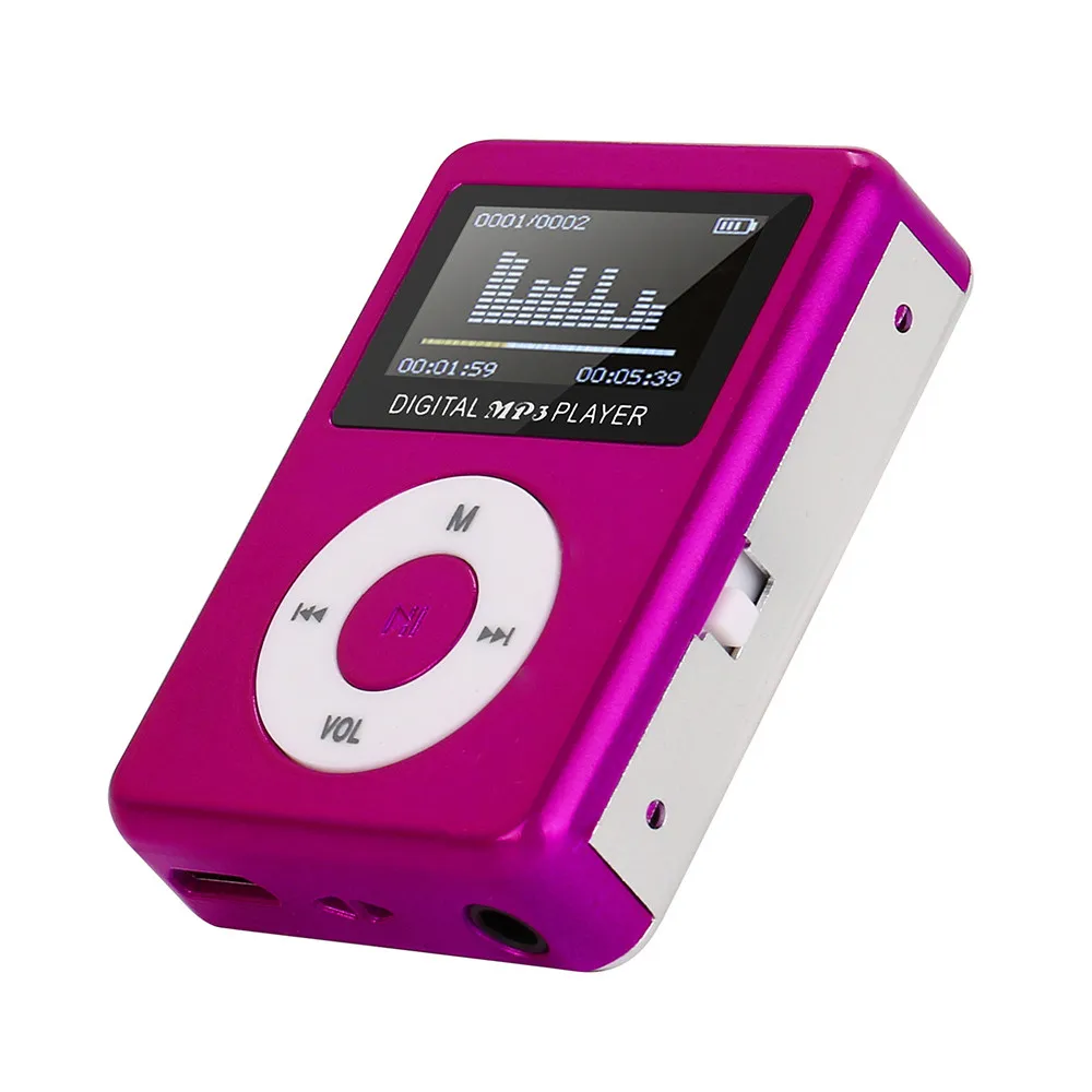 Новая мода USB мини MP3 плеер ЖК-дисплей Экран Поддержка 32 Гб микро SD карты памяти модная куртка с надписью «Mini Sport MP3 плеер JANN26 D15