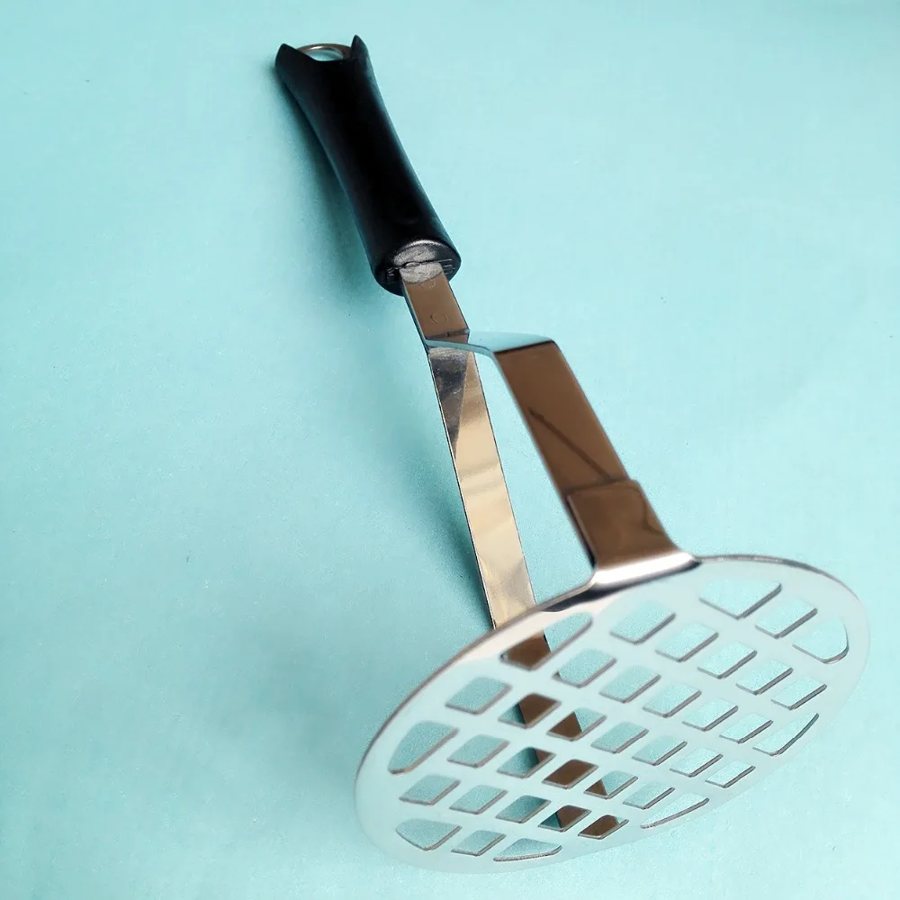 Durable Potato Puree maker Kitchen Supplies Potato Stainless Steel Masher Long Handle Juice tool (7)