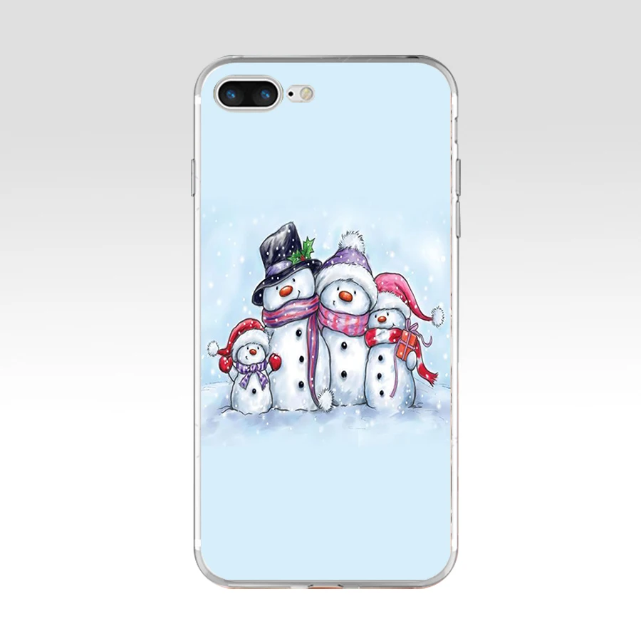 49AQ новый год Рождество Мягкий ТПУ силиконовый чехол для Apple iPhone 6 6s 7 8 plus