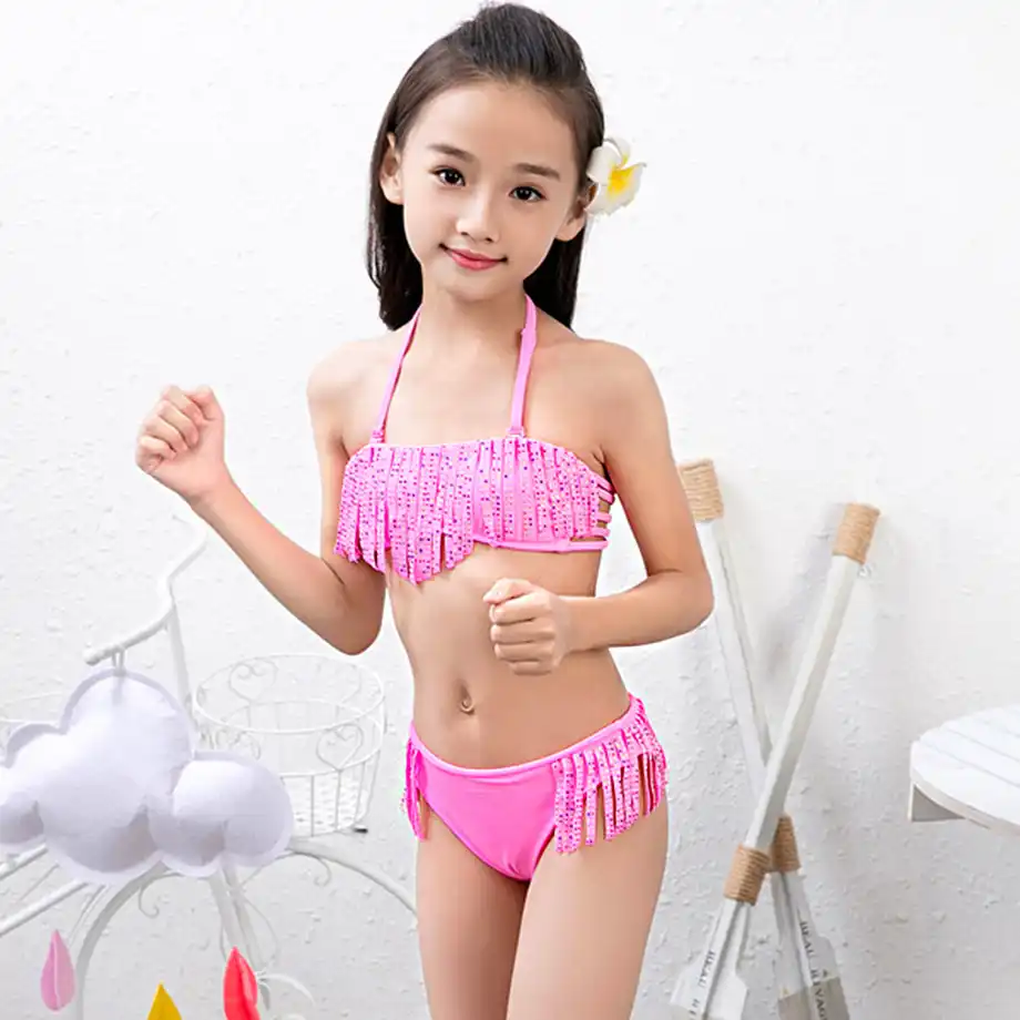 Top 2019 De Set Niños Traje Borla Niña SraShang 7 Nadar 16 Niño Halter Niñas Bikini Rhinestone Baño La Años Bebé 3j5L4ARq