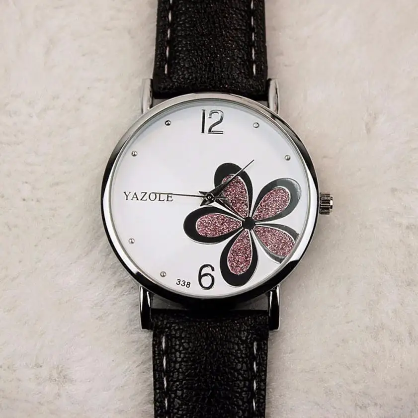 Женские часы yazole, Роскошные, relogio feminino, Цветочный браслет, часы для девушек, Вольфрамовая сталь, Montre femme marque de Lux#35