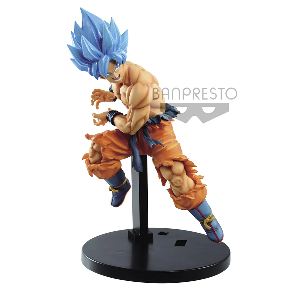 Tronzo Banpresto Жемчуг дракона супер фильм Broly тег бойцов Гоку Вегета SSJ синие волосы ПВХ фигурка модель игрушки куклы - Цвет: Goku