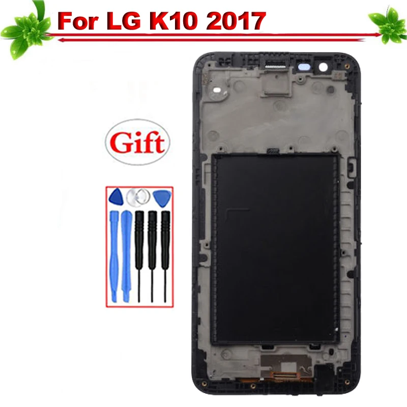 Для LG K10 2017 ЖК-дисплей M250 M250N M250E с рамкой сенсорный экран дигитайзер сборка для |